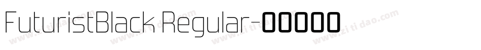 FuturistBlack Regular字体转换